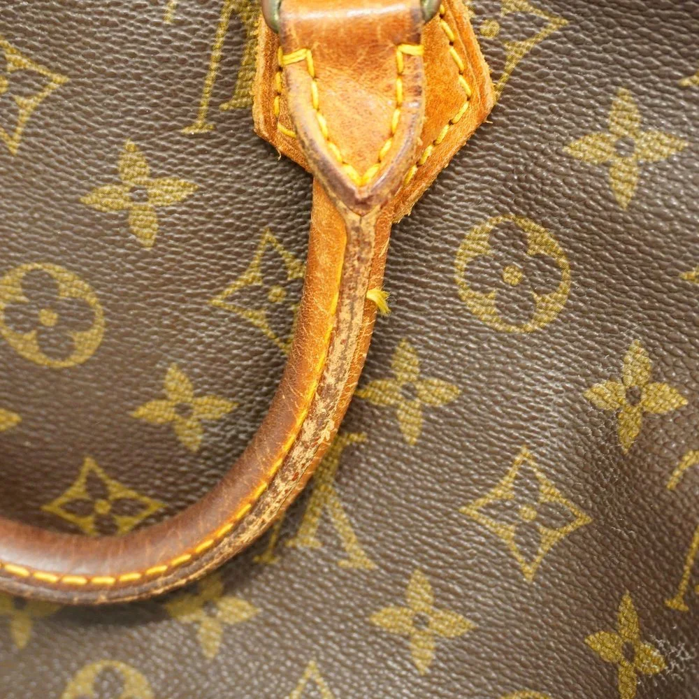 Louis Vuitton Brown Monogram Canvas Speedy 35 Top-Handle Bag - Picture 9 of 17
